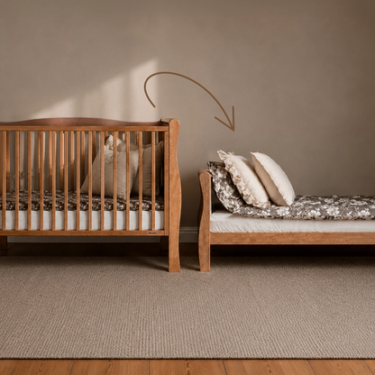 Woodies, Cot Noble 2 in 1 70x140 cm, Valnöt