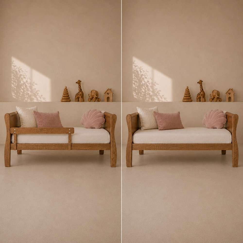 Woodies, Cot Noble 2 in 1 70x140 cm, Valnöt
