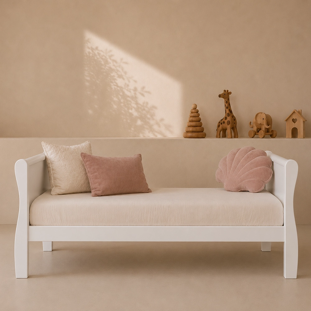 Woodies, Cot Noble 2 in 1 70x140 cm, Vit