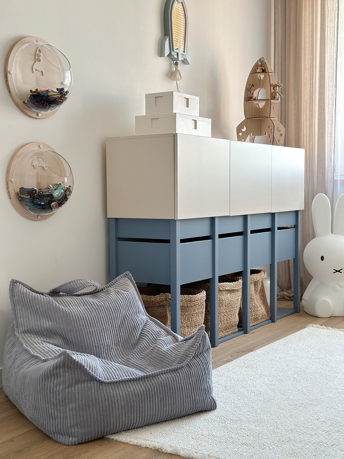 Wood Luck Design, Lipasto, Tweens Muted Blue