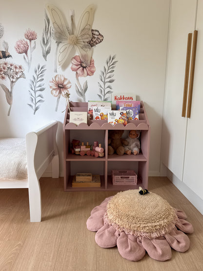 Boknok, Montessori bokhylla, solnedgång