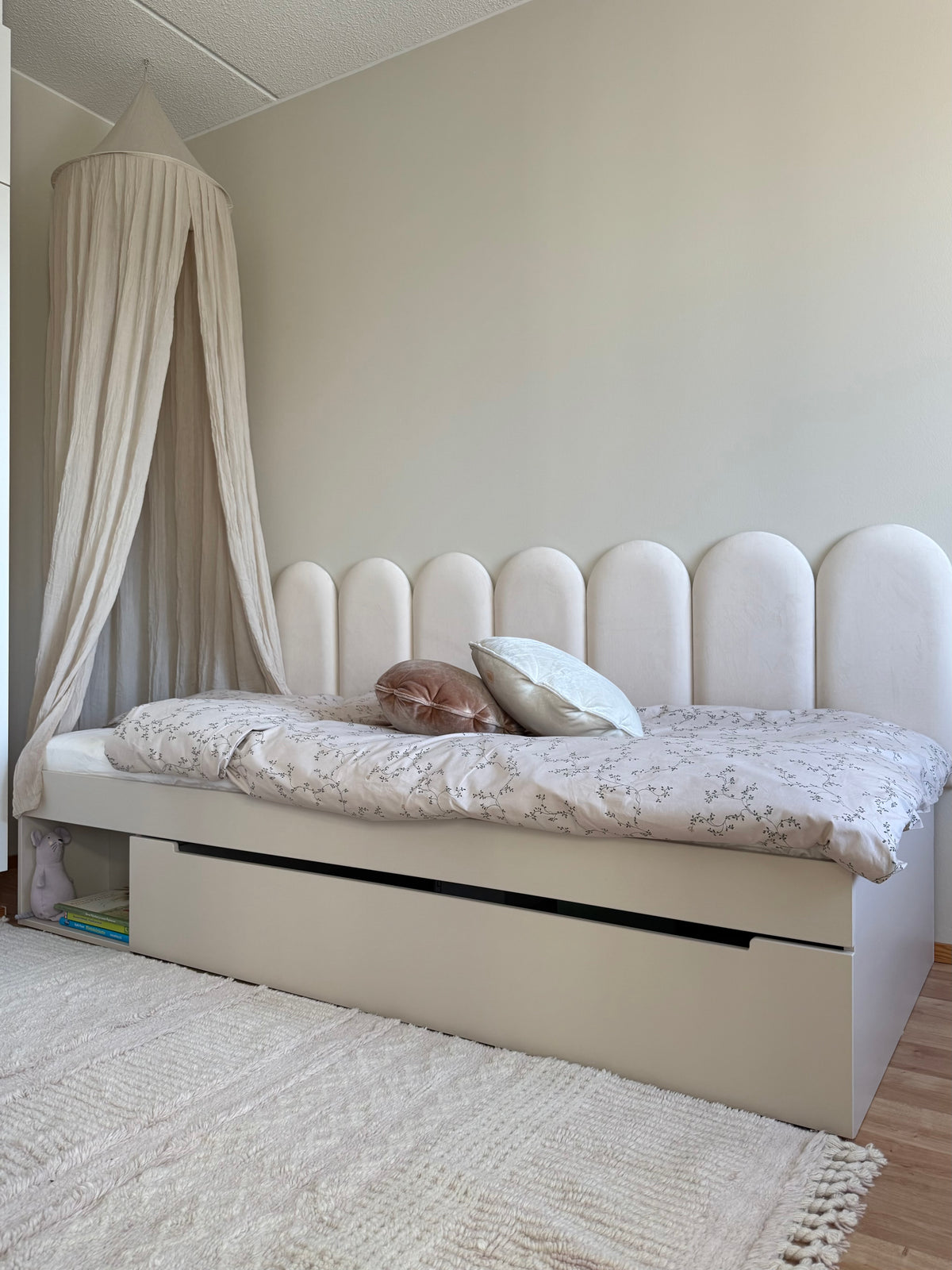 Wood Luck Design, Sänky 90x200 cm, Sand Beige