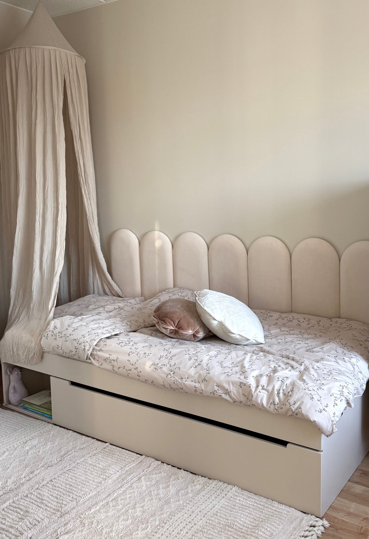 Wood Luck Design, Sänky 90x200 cm, Sand Beige