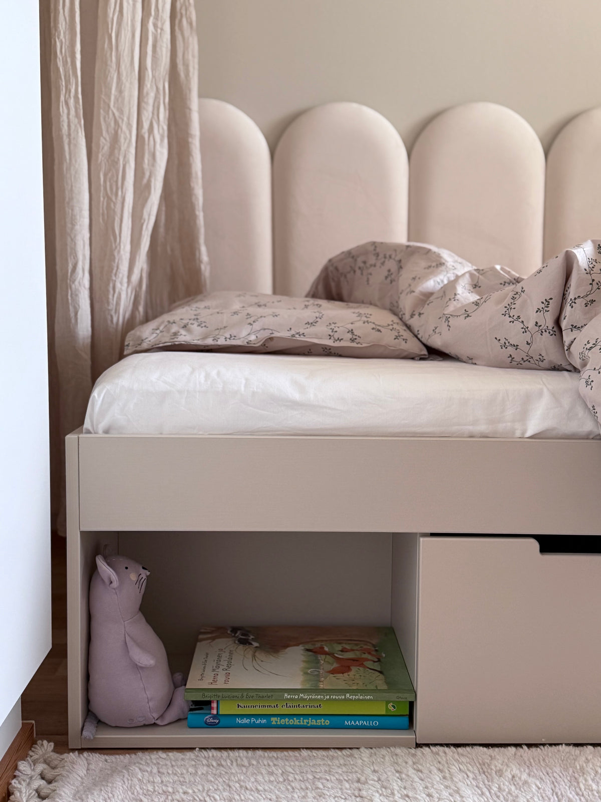 Wood Luck Design, Sänky 90x200 cm, Sand Beige