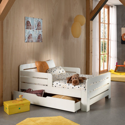 Vipack, Jumper, Pidennettävä Sänky&Säilytyslaatikko, White