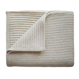 Mushie Vauvan Neulepeitto, Ribbed Beige Melange