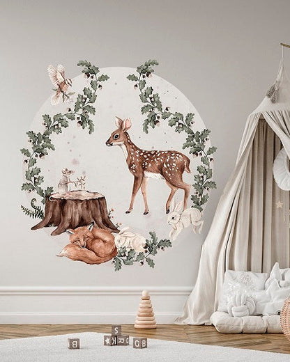Seinätarra 140cm, Forest Animals Deer