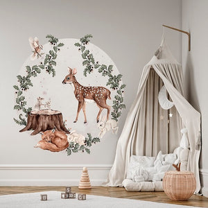 Seinätarra 140cm, Forest Animals Deer
