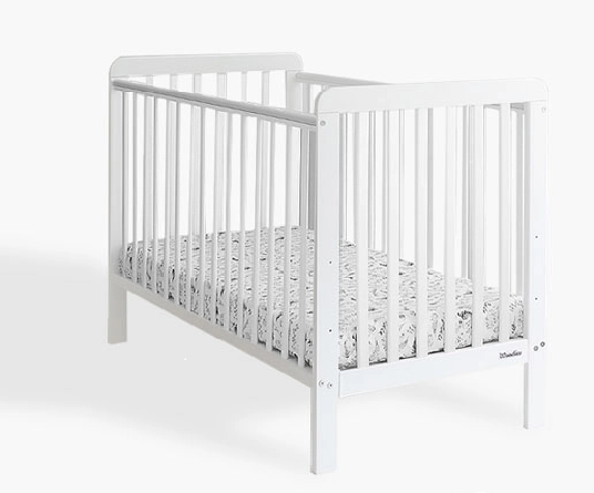 Woodies, Pinnasänky, Classic Cot 60x120cm, White