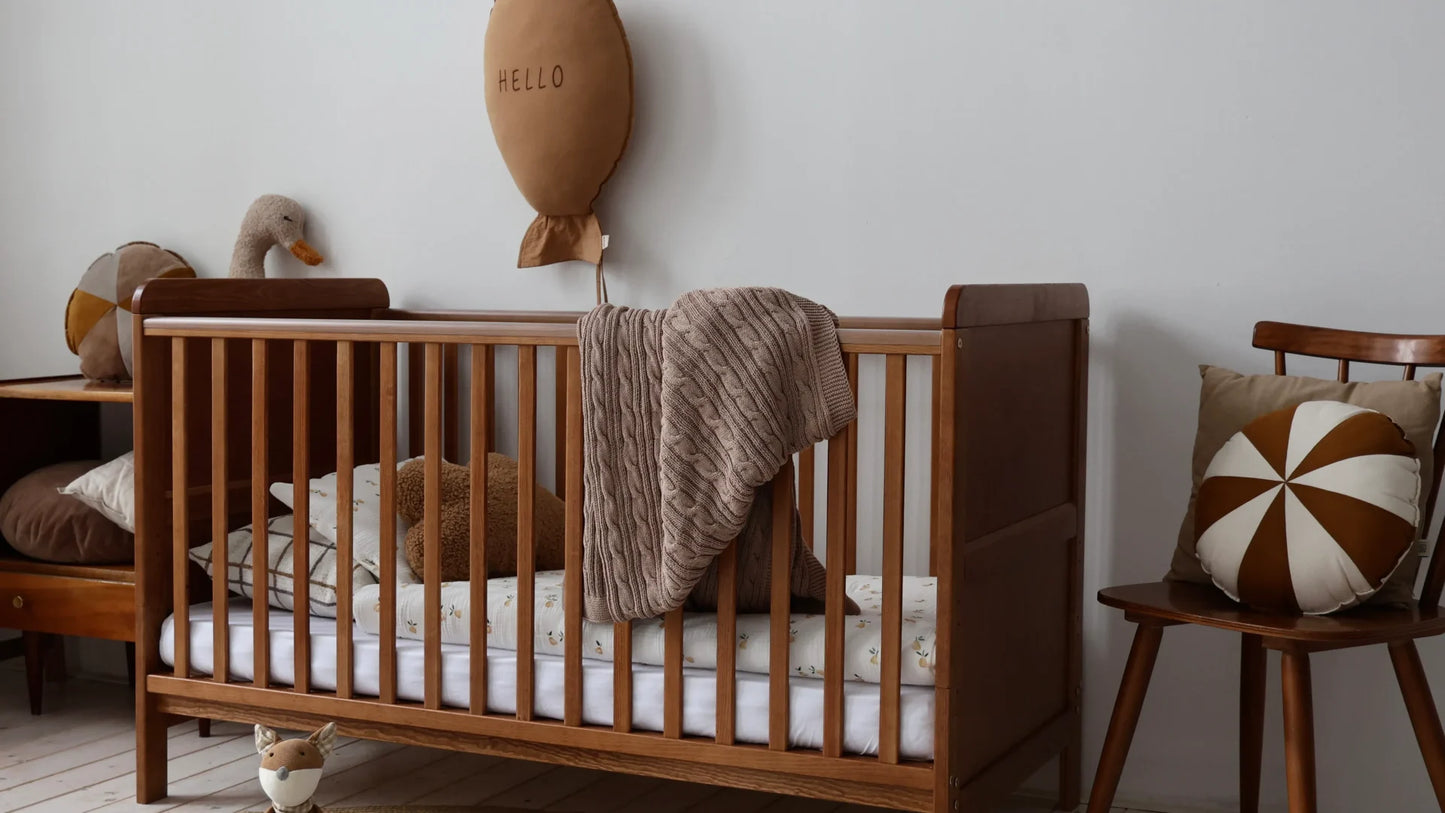 Woodies, Pinnasänky 2 IN 1 Classic Cot Bed 70x140 cm, Pähkinä
