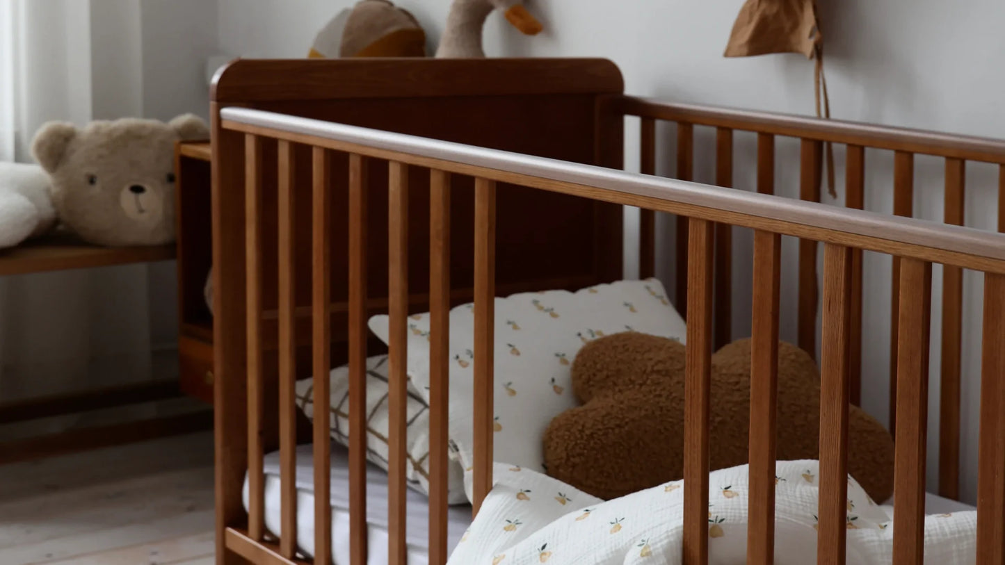 Woodies, Pinnasänky 2 IN 1 Classic Cot Bed 70x140 cm, Pähkinä