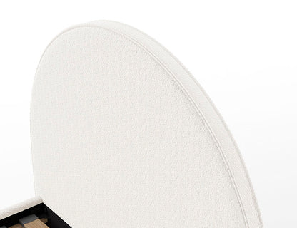 Vipack, Moon Sänky 90x200, Boucle White