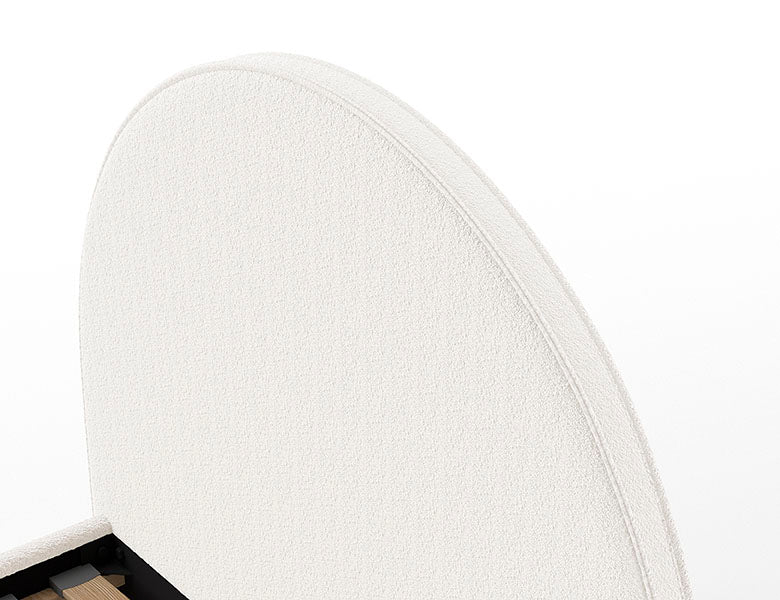 Vipack, Moon Sänky&Säilytys 90x200, Boucle White