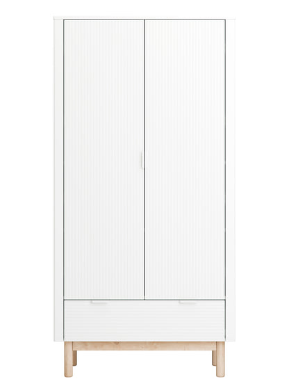 Pinio, Miloo Wardrobe with 2 doors, White