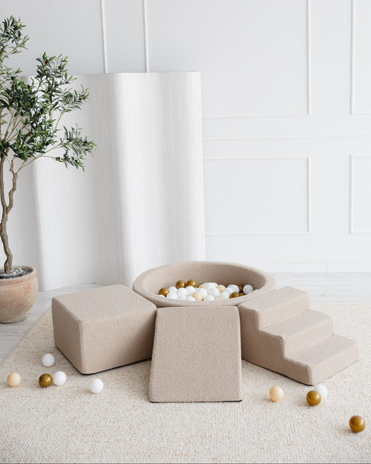 Spelmodul + Bollbassäng, Beige