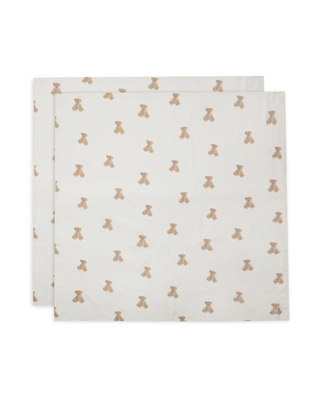 Jollein, Halsduk 2-pack, Nalle, 115x115cm