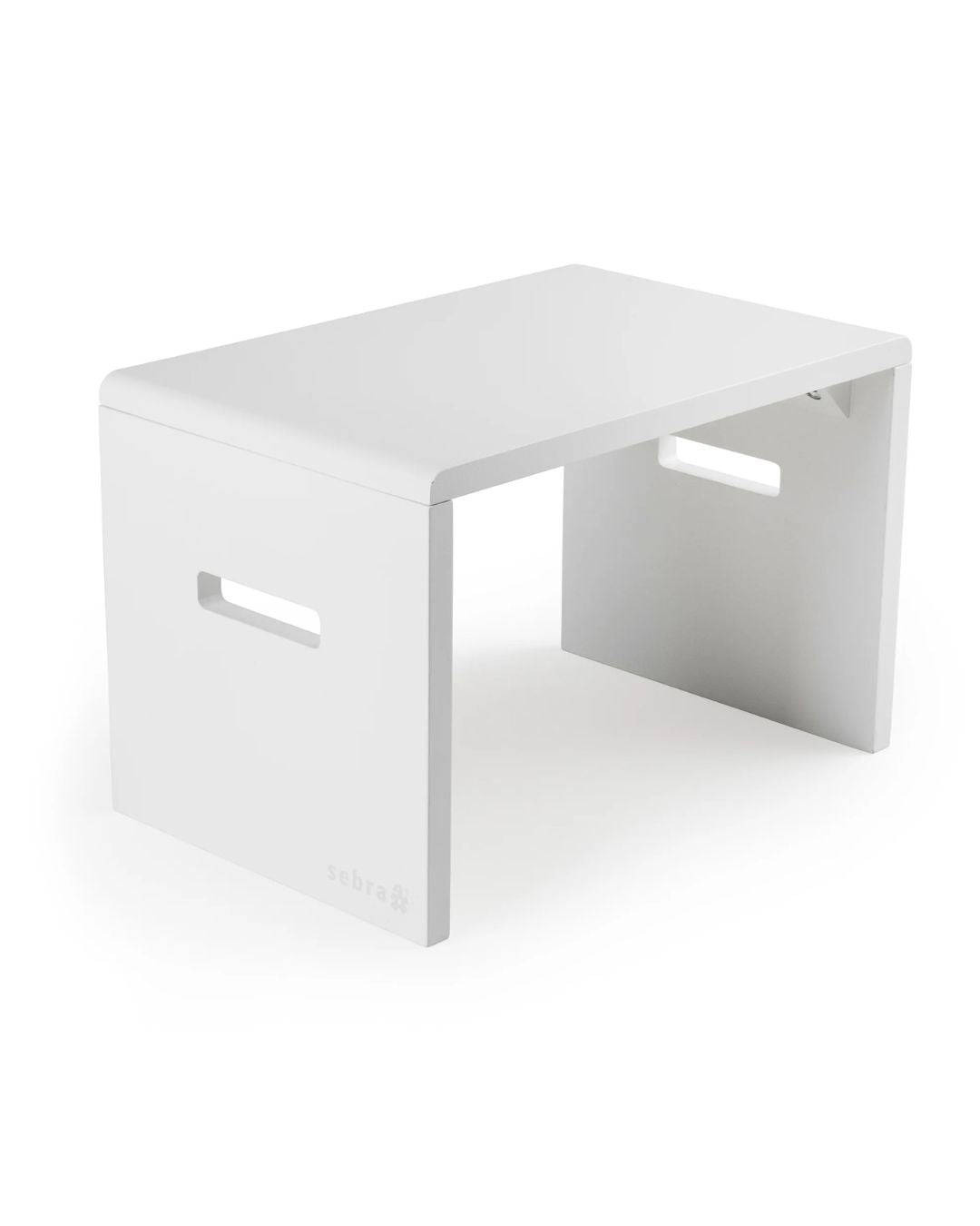 Zebra, Children's Step Stool, Classic White