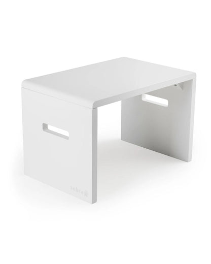 Zebra, Children's Step Stool, Classic White