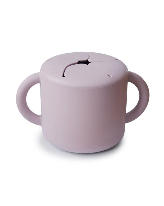 Mushie, Silikoninen Snack Cup, Soft Lilac