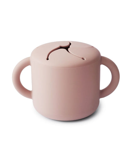 Mushie, Silikon Snack Cup, Blush