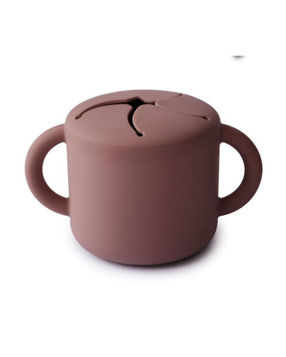Mushie, Silikon Snack Cup, Woodchuck