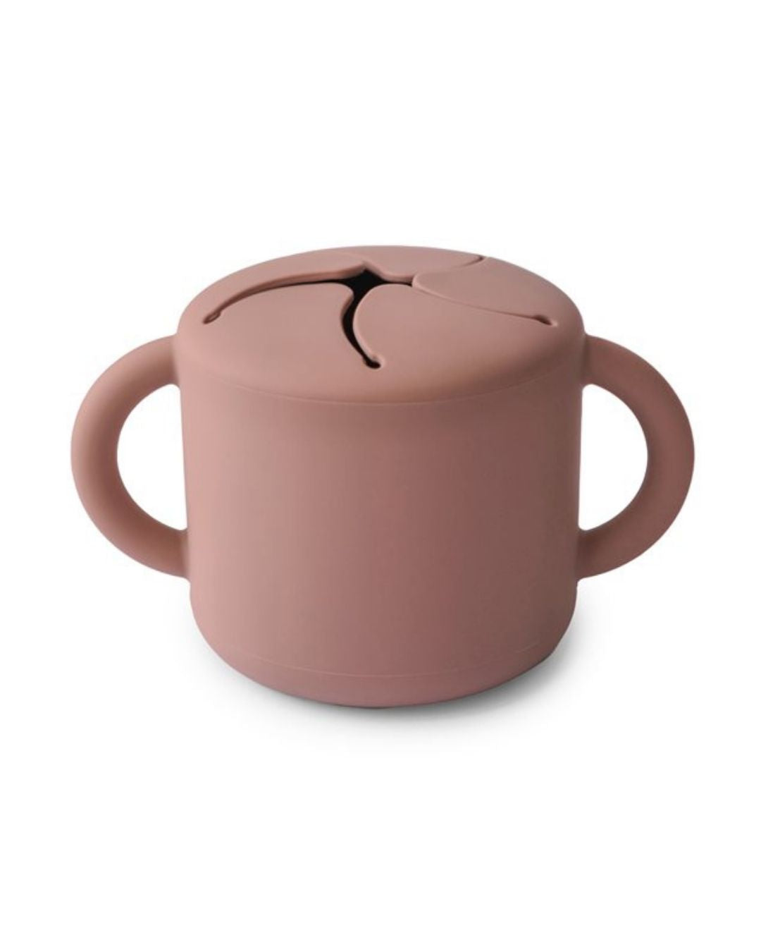 Mushie, Silikon Snack Cup, Cloudy Mauve