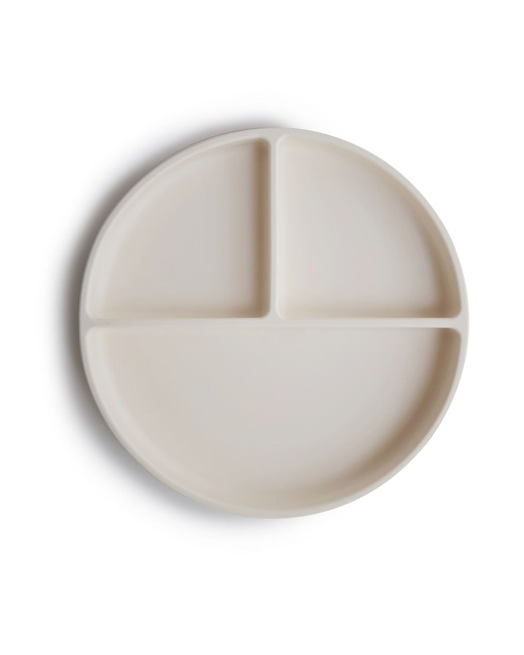 Mushie, Silicone plate with suction cup, Ivory