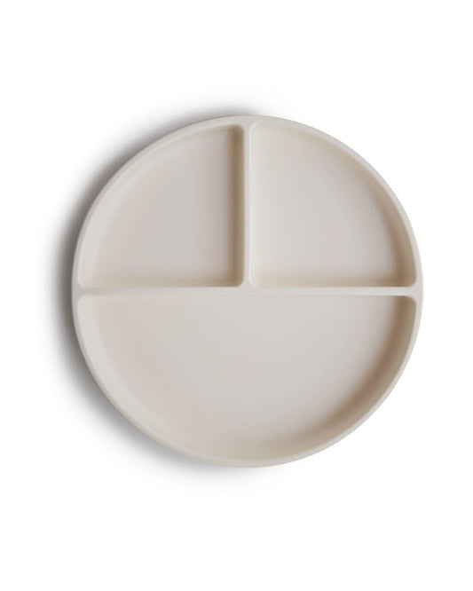 Mushie, Silikonilautanen Imukupilla, Ivory