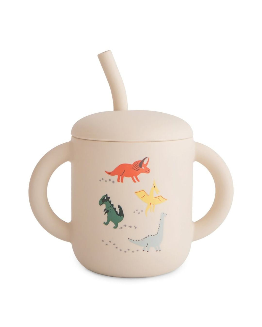 Mushie, Silicone Sippy Cup, Dino