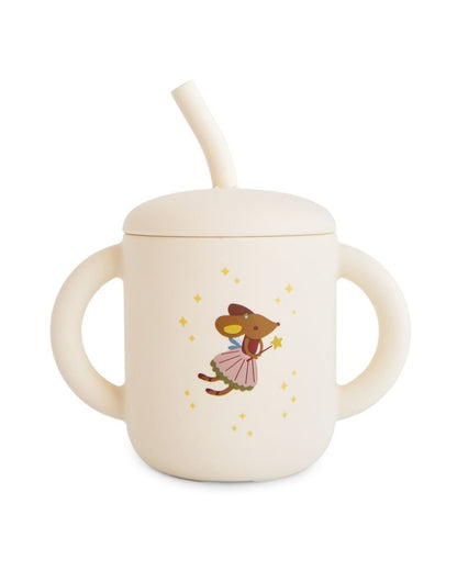 Mushie, Silicone Sippy Cup, Fairy Mice