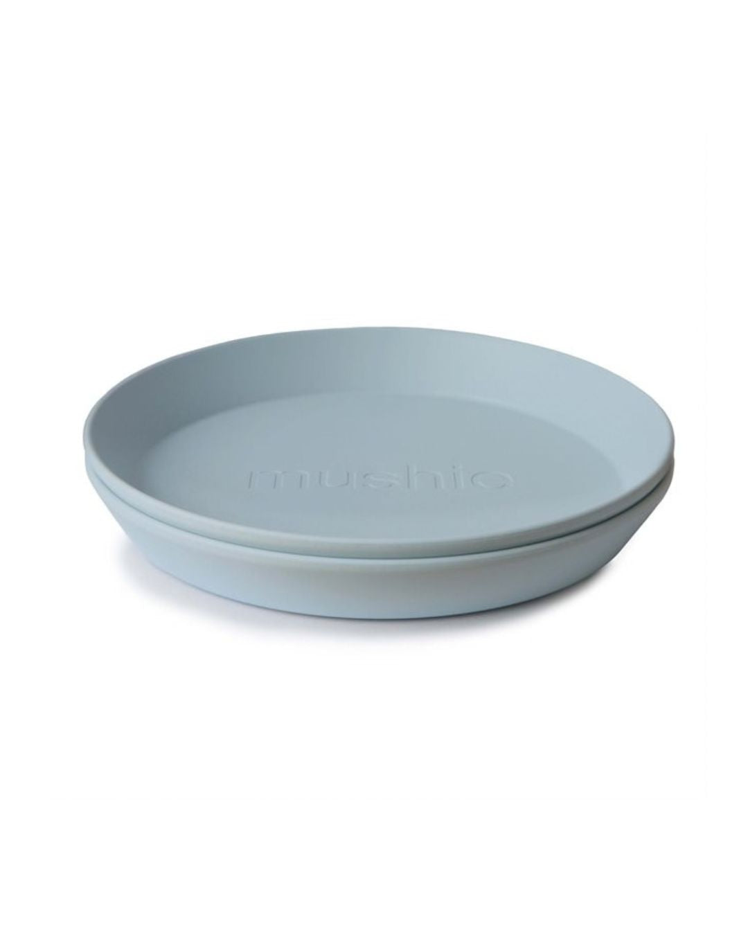 Mushie, Plate 2pcs, Powder Blue