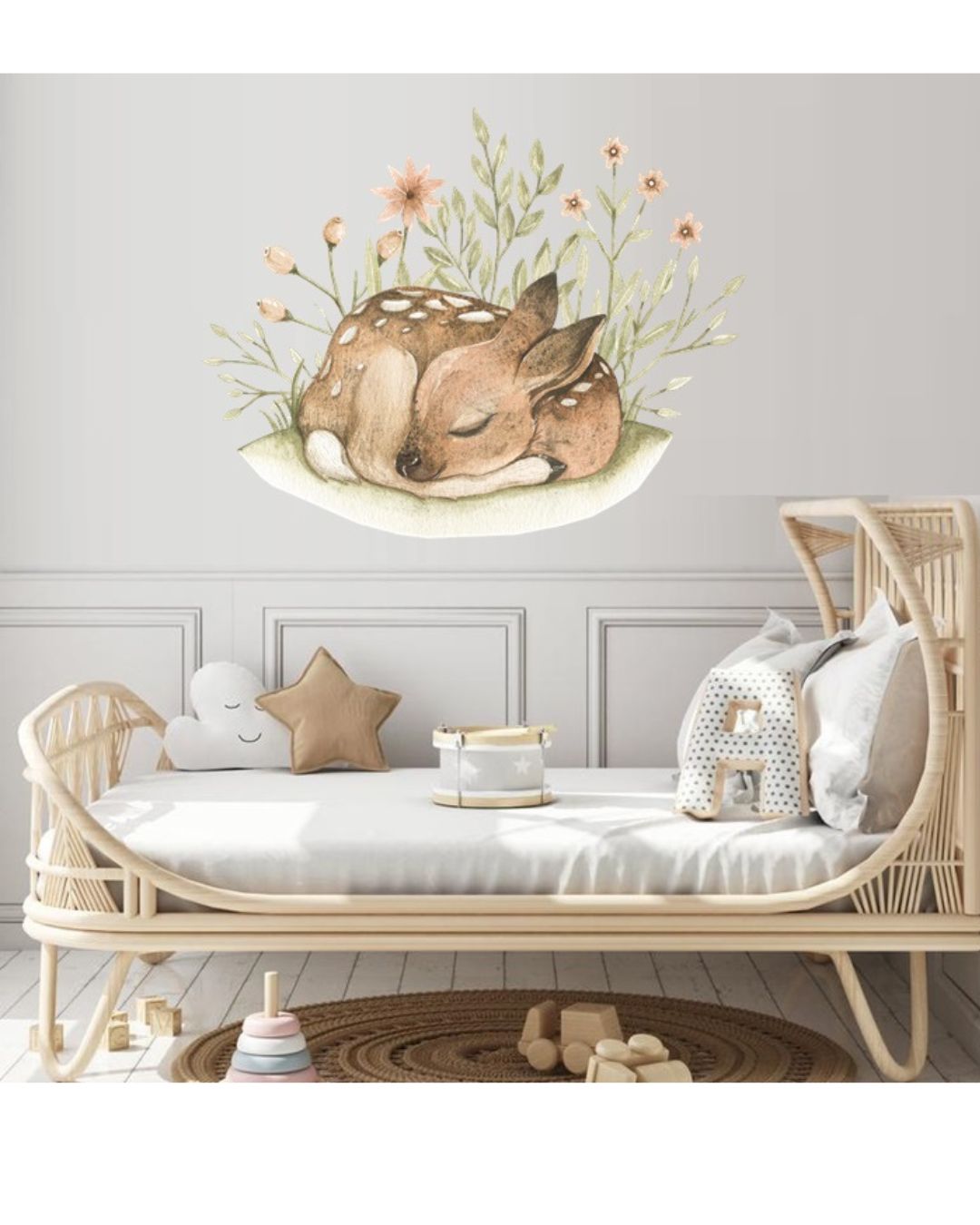 Wall sticker 100x50, Sleeping Roe-deer