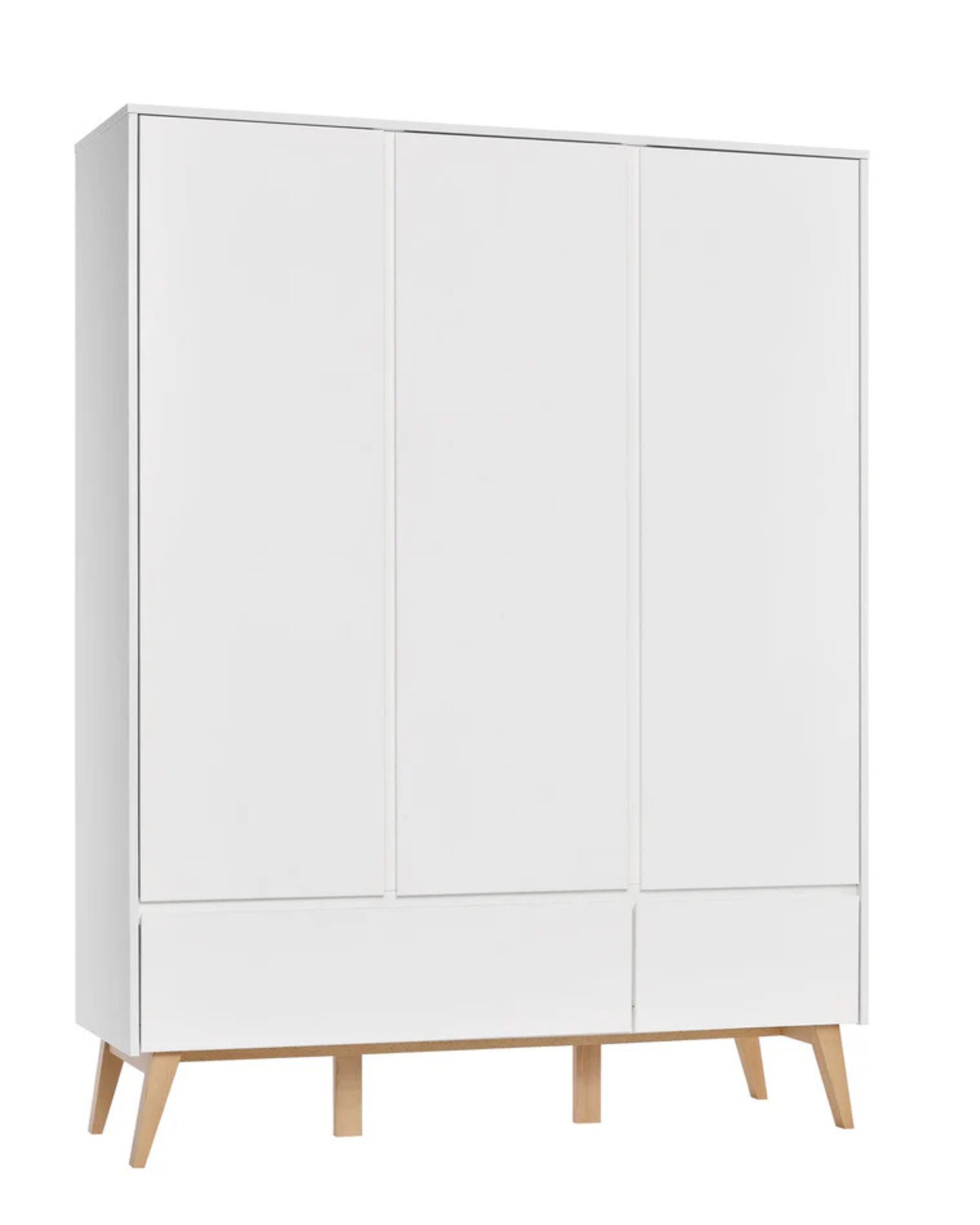 Pinio Swinggarderob 3 dörrar, Vit