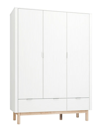 Pinio, Miloo Garderob 3-dörrars, Vit