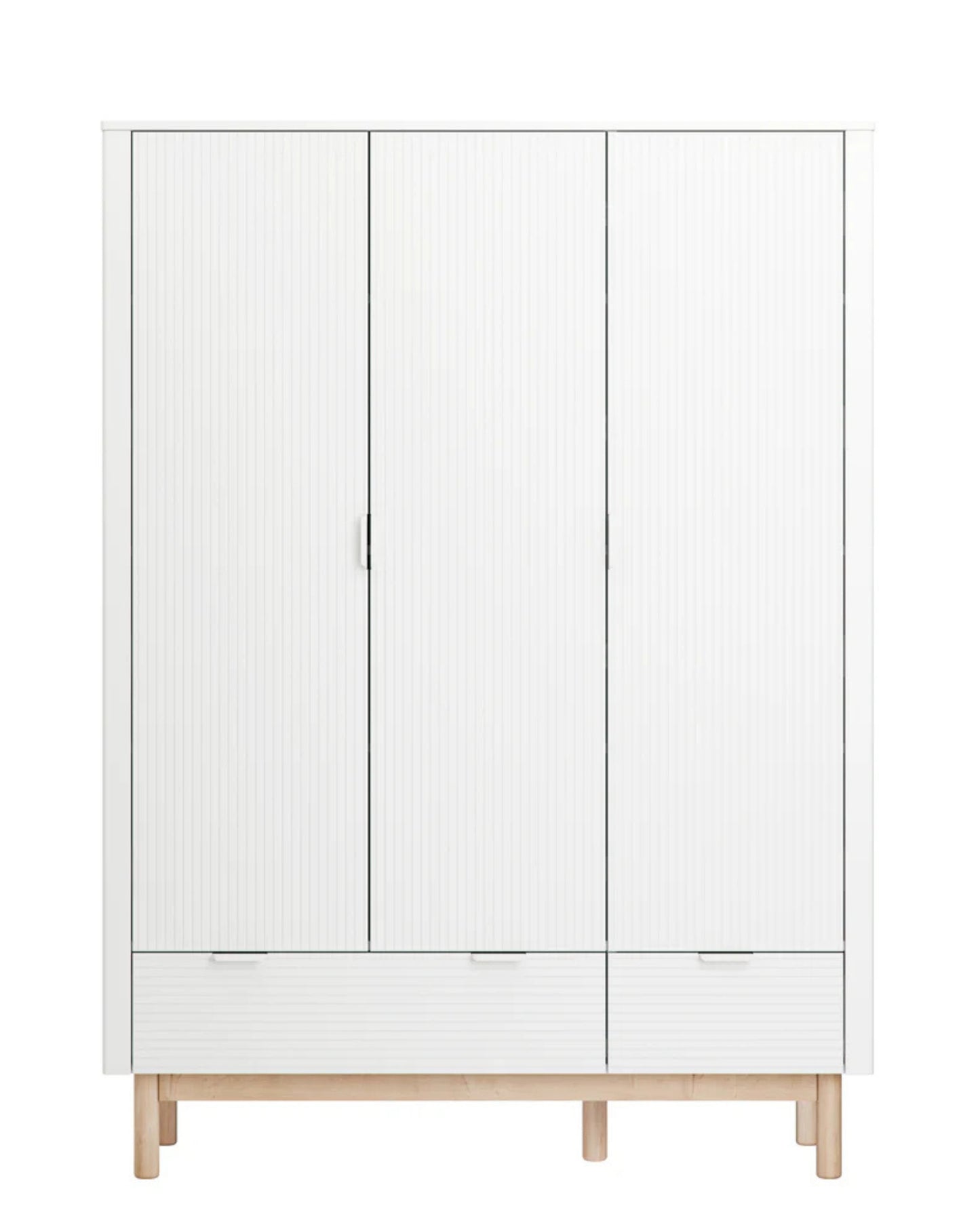 Pinio, Miloo Garderob 3-dörrars, Vit