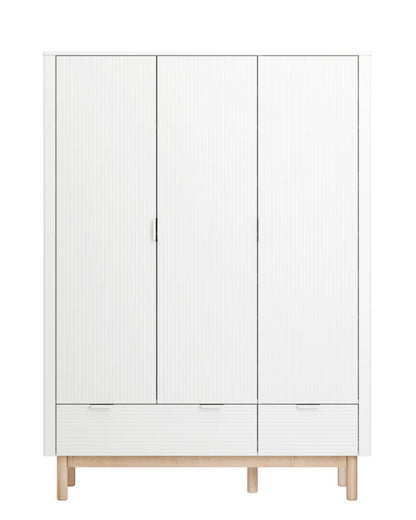 Pinio, Miloo Garderob 3-dörrars, Vit