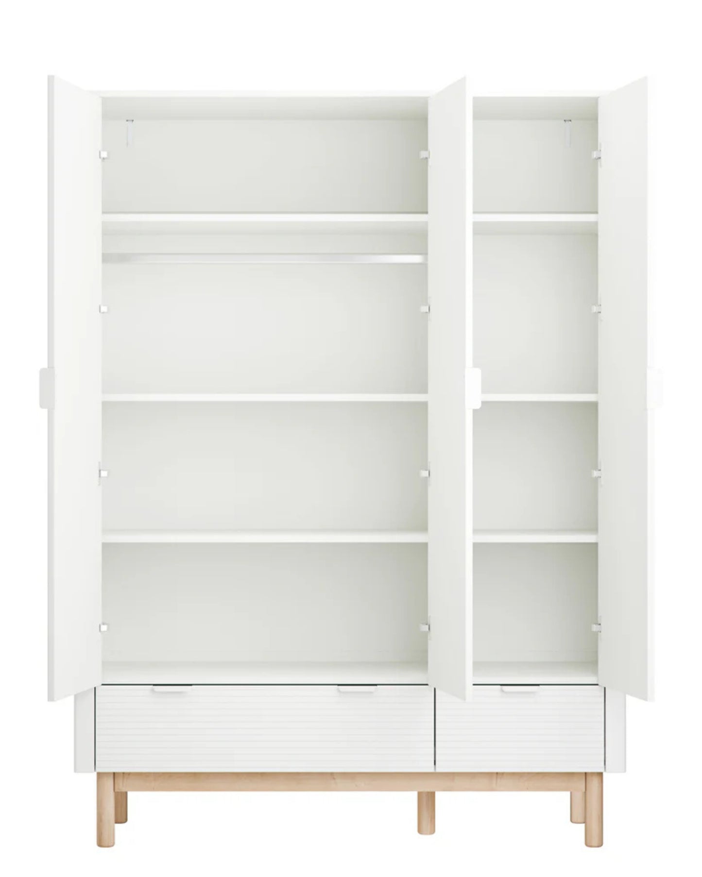 Pinio, Miloo Garderob 3-dörrars, Vit