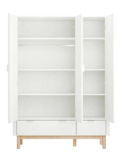 Pinio, Miloo Garderob 3-dörrars, Vit