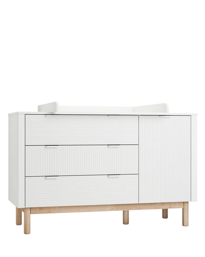 Pinio, Miloo byrå med 4 lådor, Vit