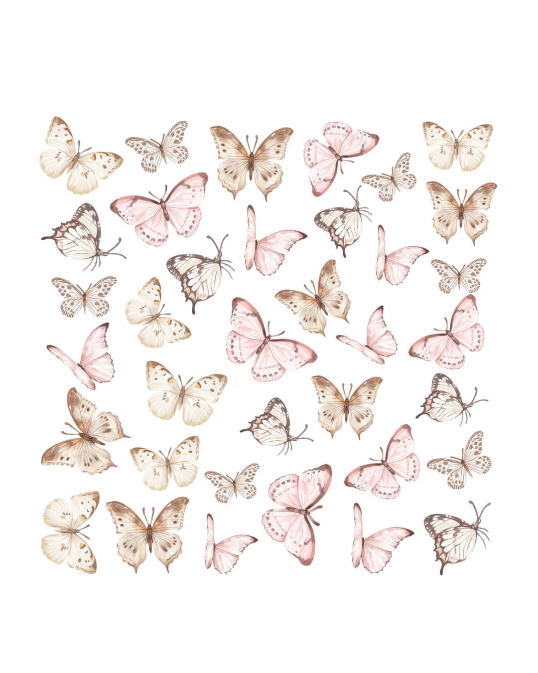 Pastelowelove, Seinätarra Setti, Butterflies