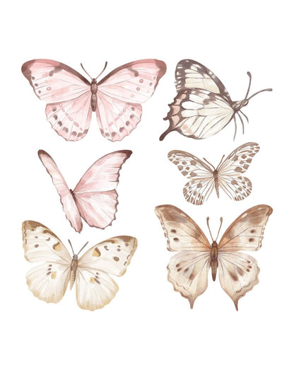 Pastelowelove, Seinätarra Setti L, Butterflies