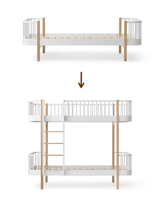Oliver Furniture, Muunnossarja, Wood Original Sänky 90x200cm Kerrossängyksi