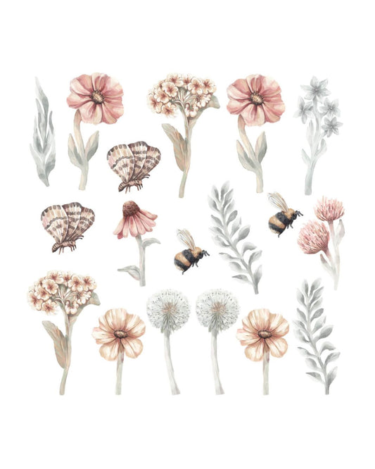 Pastelowe Love, Seinätarra Setti, Wildflowers 2