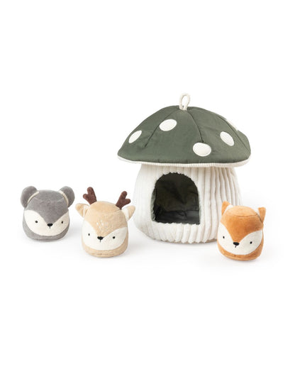 Zebra, Hide &amp; seek Toy, Mushroom