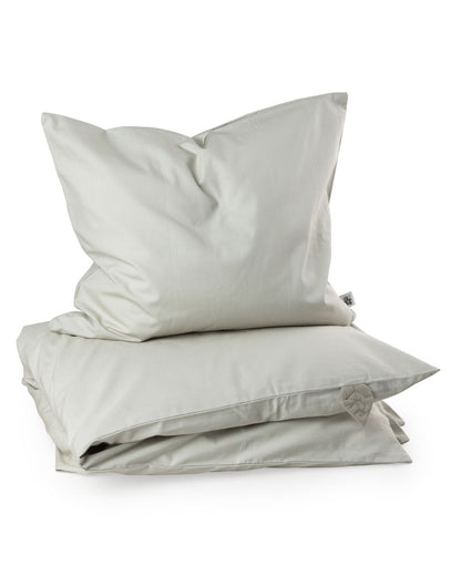 Zebra, Percale Duvet Cover Set 100x140 cm, Mist Green