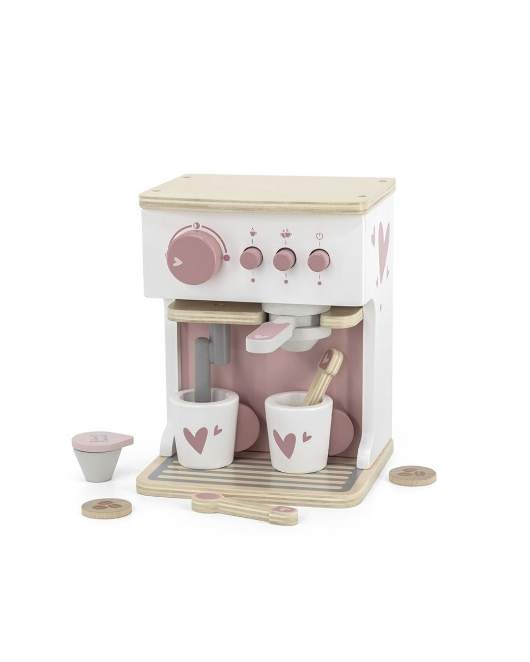 Etikett Etikett, Espressomaskin, Rosa