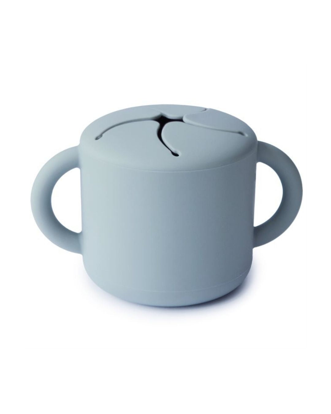 Mushie, Silikoninen Snack Cup, Powder Blue