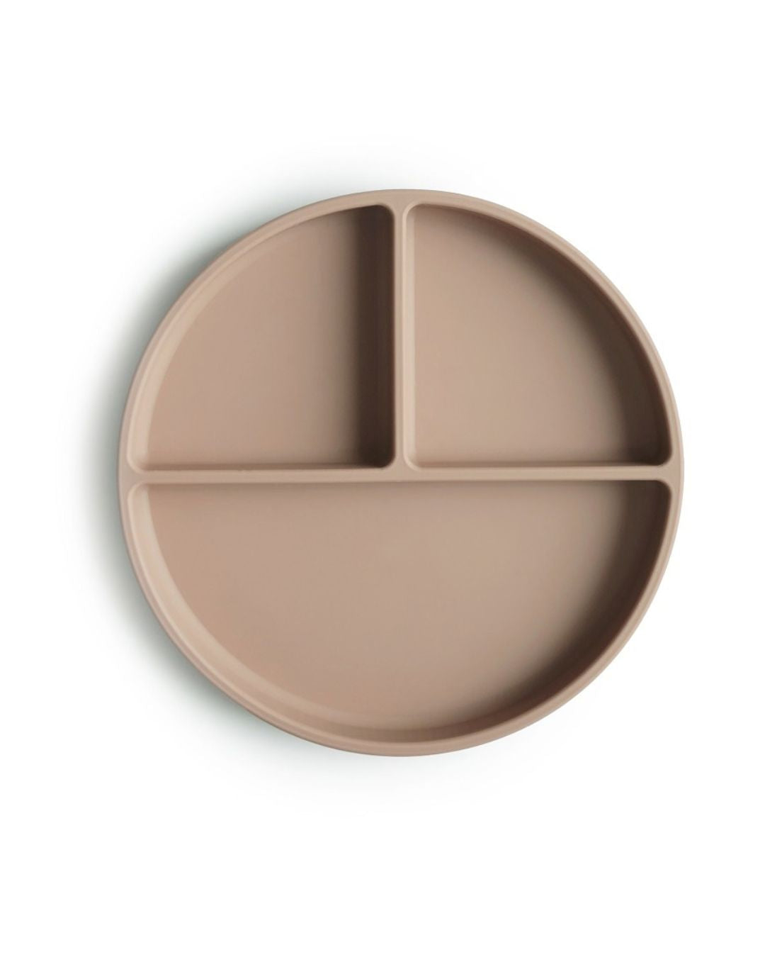 Mushie, Silicone plate with suction cup, Natural