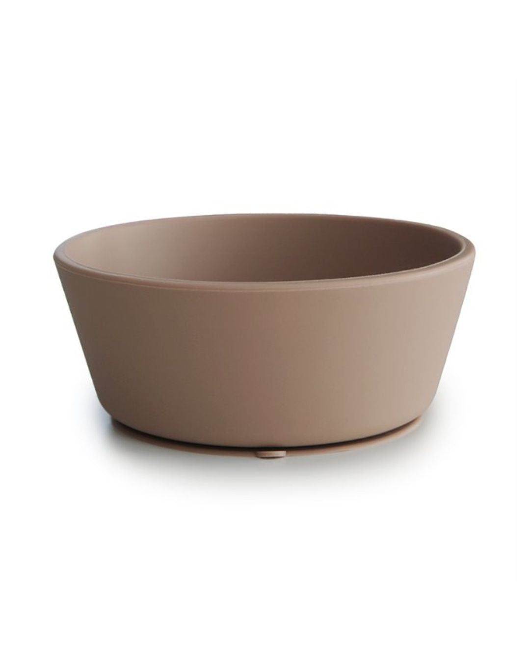 Mushie, Silicone bowl with suction cup, Natural