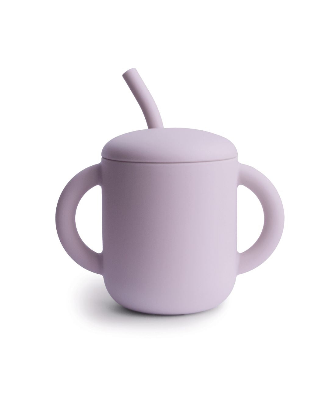 Mushie, Silicone Straw Mug, Soft Lilac